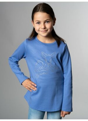 Trigema Sweatshirt »TRIGEMA Langarmshirt mit süßem Reh-Glitzer-Print«