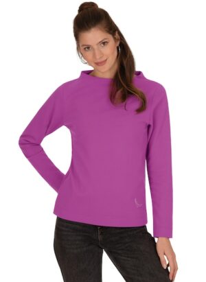 Trigema Sweatshirt »TRIGEMA Stehkragen Pullover mit Kristallsteinen«