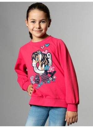 Trigema Sweatshirt »TRIGEMA Sweatshirt mit süßem Pony-Print«