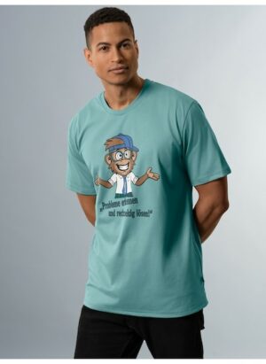 Trigema T-Shirt »TRIGEMA Spruch Shirt mit lustigem Affen-Print«