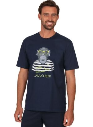Trigema T-Shirt »TRIGEMA T-Shirt mit großem Affen-Aufdruck«