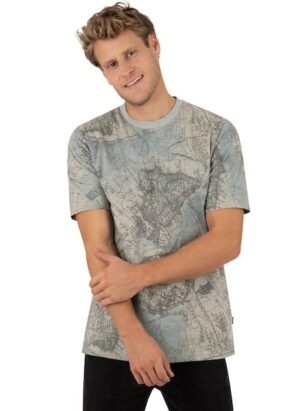 Trigema T-Shirt »TRIGEMA T-Shirt mit modischem Allover-Print«