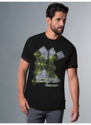 Trigema T-Shirt »TRIGEMA T-Shirt mit Neon-Print«