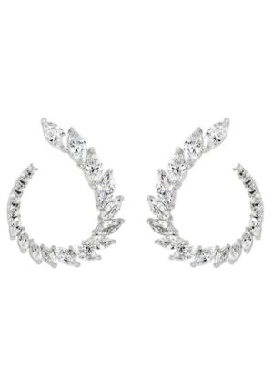 UNIKE JEWELLERY Paar Ohrstecker »LEAF CIRCLE BLÄTTER KREIS