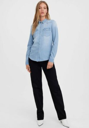 Vero Moda Jeansbluse »VMMARIA LS DENIM SLIM SHIRT MIX NEW«