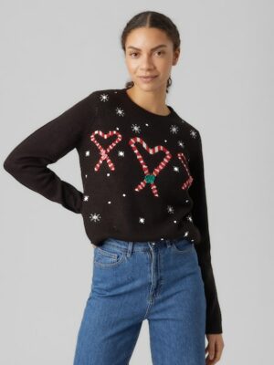 Vero Moda Weihnachtspullover »VMCANDYHEART LS O-NECK PULLOVER XMAS«