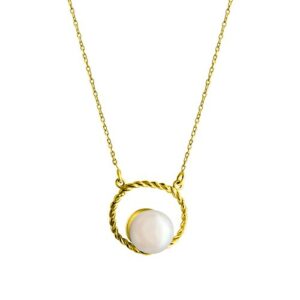 Vivance Collierkettchen »375/- Gelbgold Süßwasserperle«