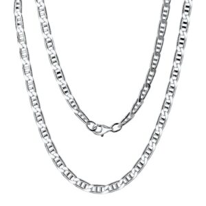 Vivance Collierkettchen »925/- Sterling Silber weiß Doppel-Stegpanzerkette 55 cm«