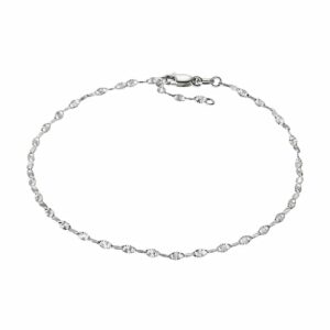 Vivance Fußkette »925/- Sterling Silber weiss diamantiert«