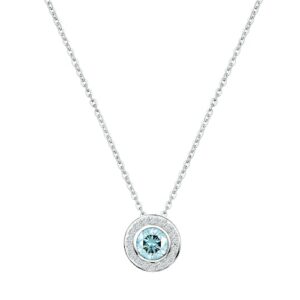 Vivance Kette mit Anhänger »925/- Sterling Silber rhodiniert Blautopas und Weißtopas«