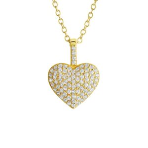 Vivance Kette mit Anhänger »925-Sterling Silber vergoldet Zirkonia«