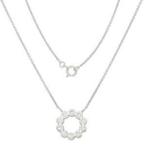 Vivance Kette mit Anhänger »Zirkonia«
