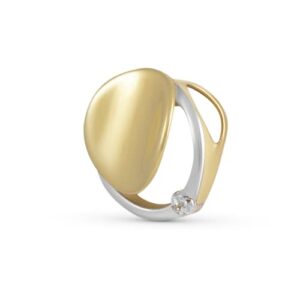 Vivance Kettenanhänger »333/- Gelbgold bicolor Zirkonia«