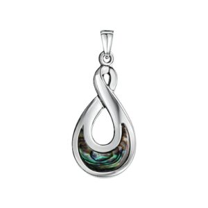 Vivance Kettenanhänger »925-Sterling Silber rhodiniert Abalone«
