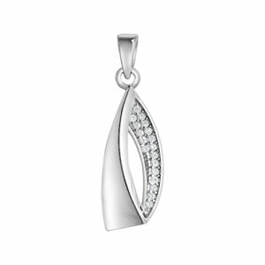 Vivance Kettenanhänger »925-Sterling Silber rhodiniert Zirkonia«
