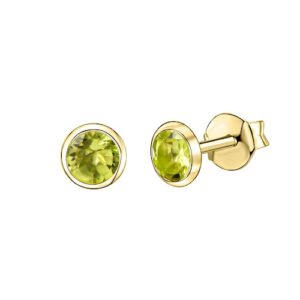 Vivance Paar Ohrstecker »585/- Gelbgold Peridot«