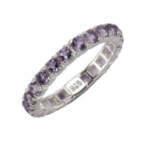 Zeeme Fingerring »925/- Sterling Silber rhodiniert Amethyst«