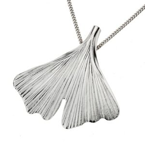 Zeeme Kette mit Anhänger »925/- Sterling Silber 45cm lang Ginko«