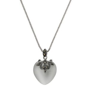 Zeeme Kette mit Anhänger »925/- Sterling Silver Katzenauge weiß«