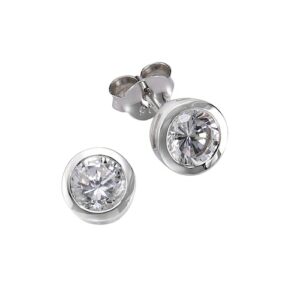 Zeeme Paar Ohrstecker »925/- Sterling Silber Zirkonia weiß«